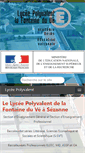 Mobile Screenshot of lycee.fontaine-du-ve.com